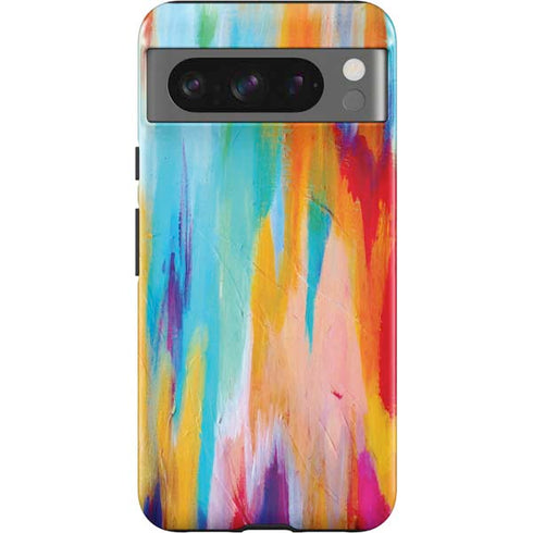 Multicolor Brush Stroke by Etta Vee Google Pixel 8 Pro Impact Case